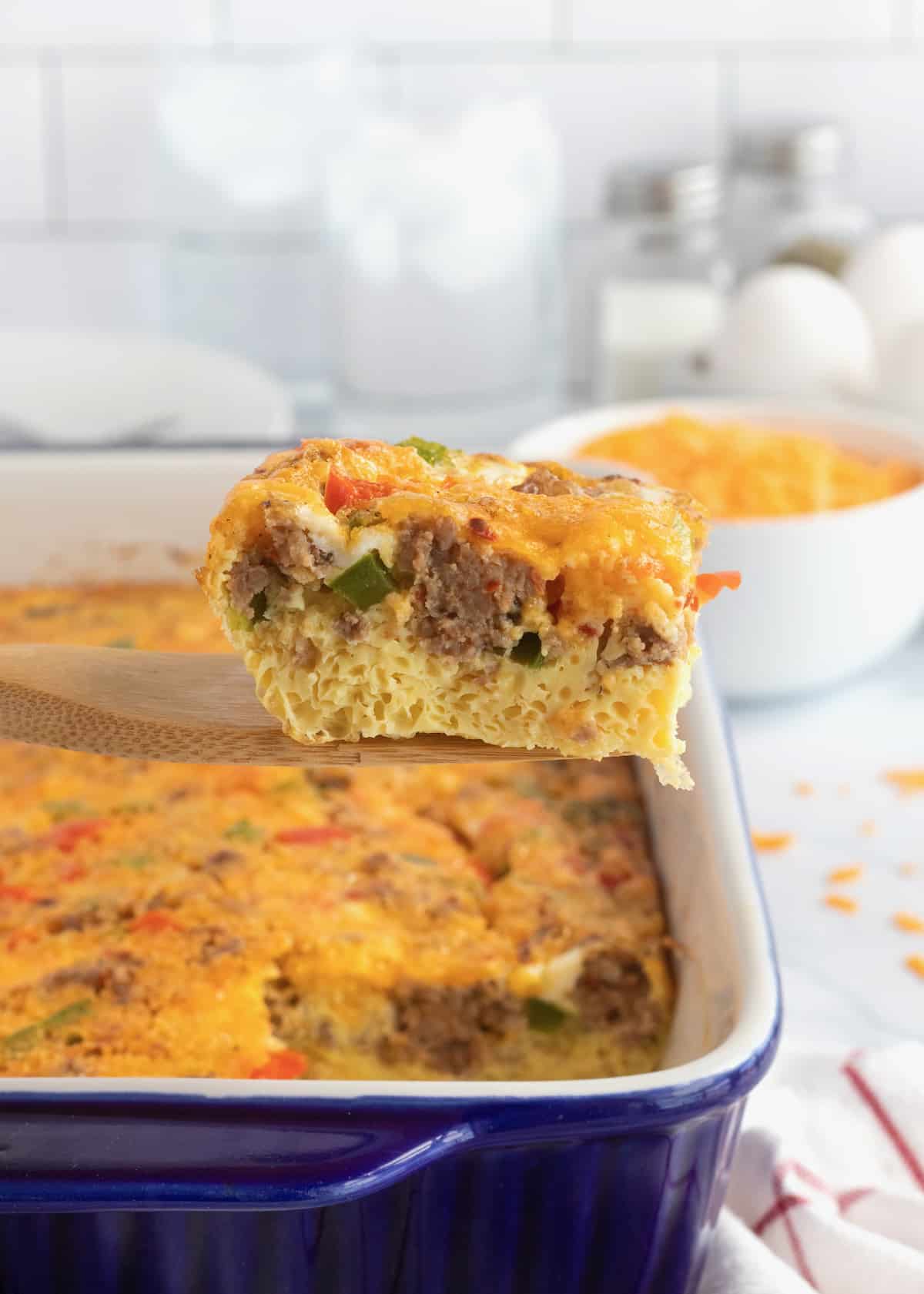 Sausage Egg Casserole by The BakerMama