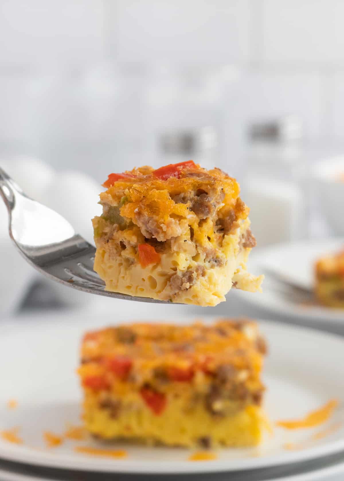 Sausage Egg Casserole by The BakerMama