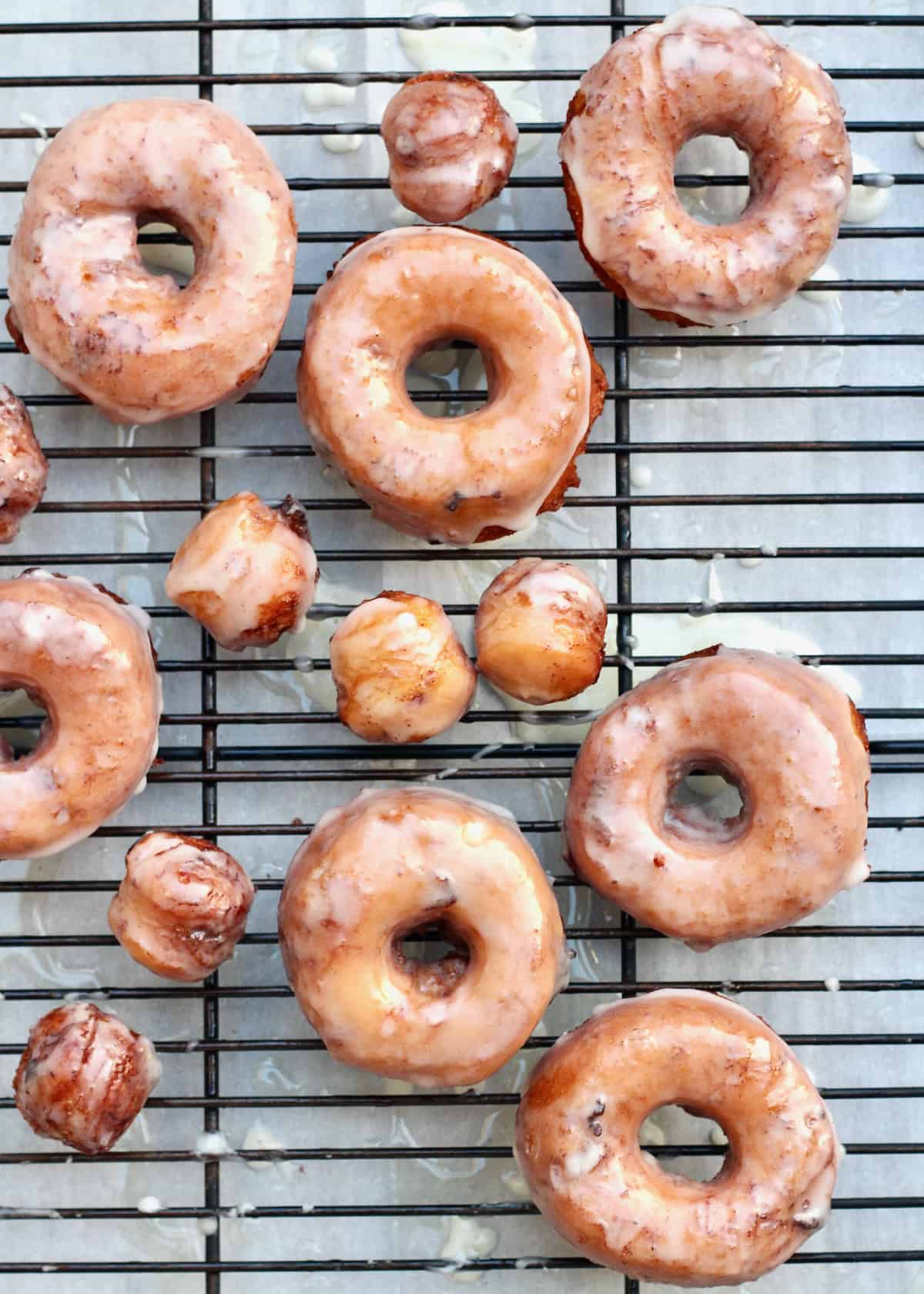 Canned Cinnamon Roll Donuts by The BakerMama