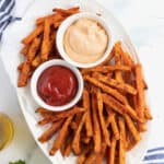 Baked Sweet Potato Fries by The BakerMama