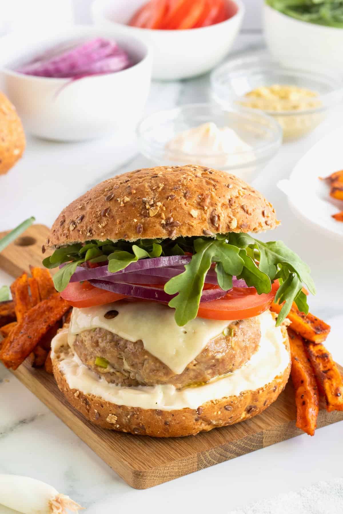 Healthy Grilled Turkey Burgers - Meals with Maggie