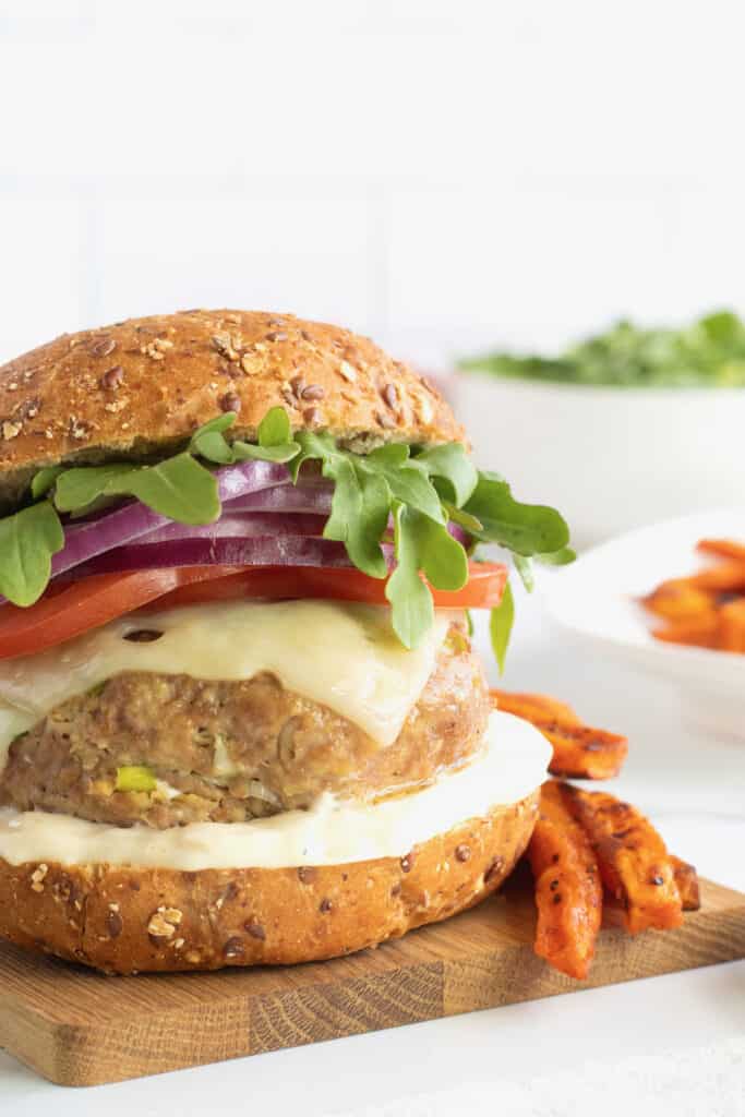 Grilled Turkey Burgers The BakerMama