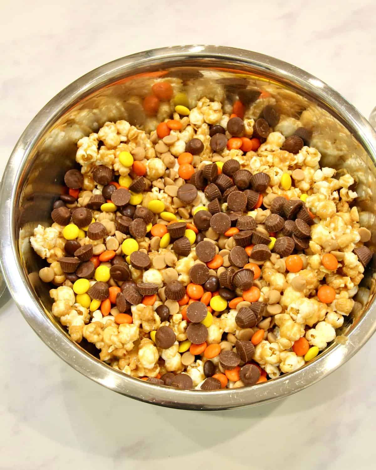 No-Bake Peanut Butter Popcorn Balls by The BakerMama