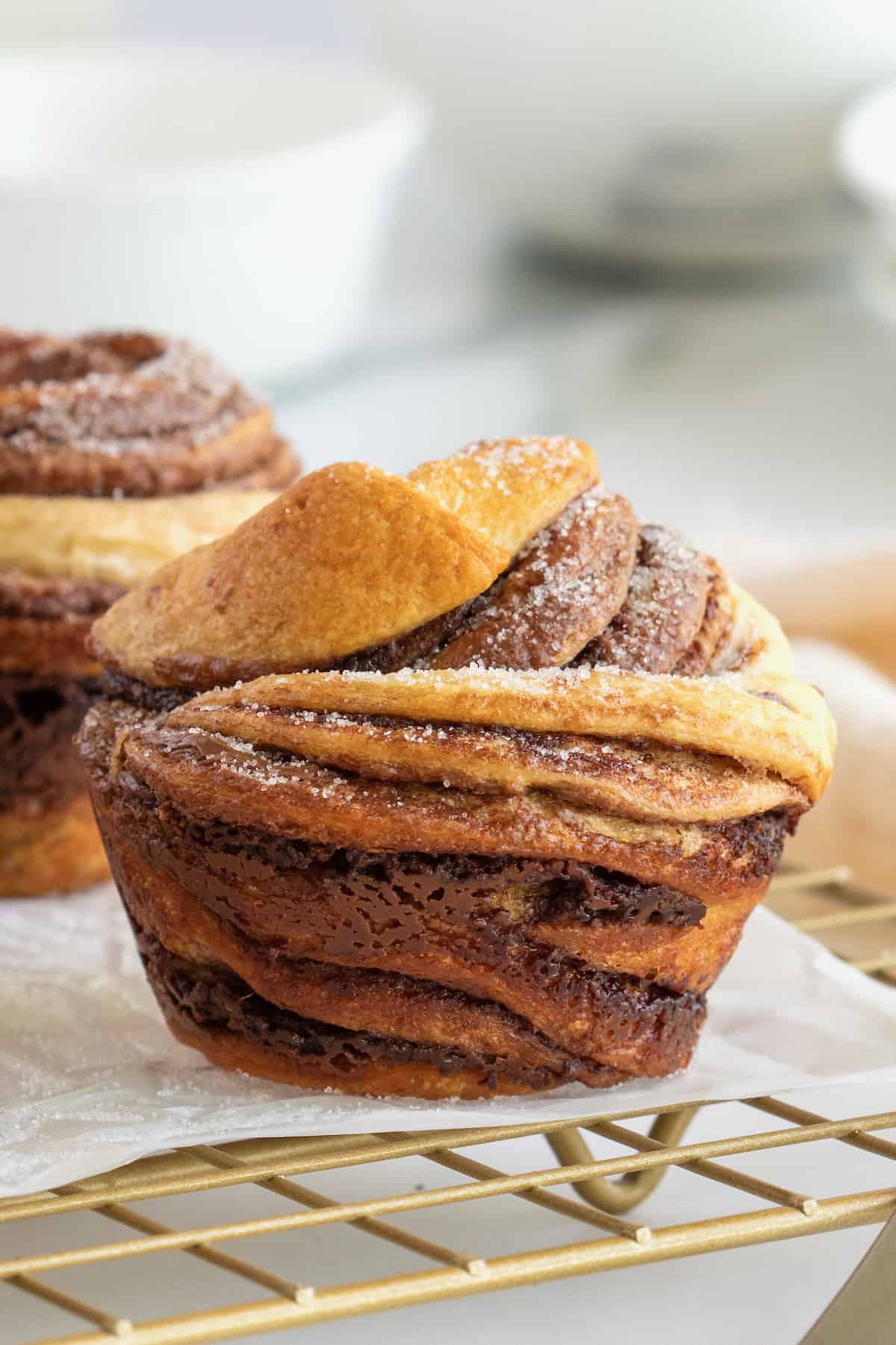 Nutella Cruffins by The BakerMama