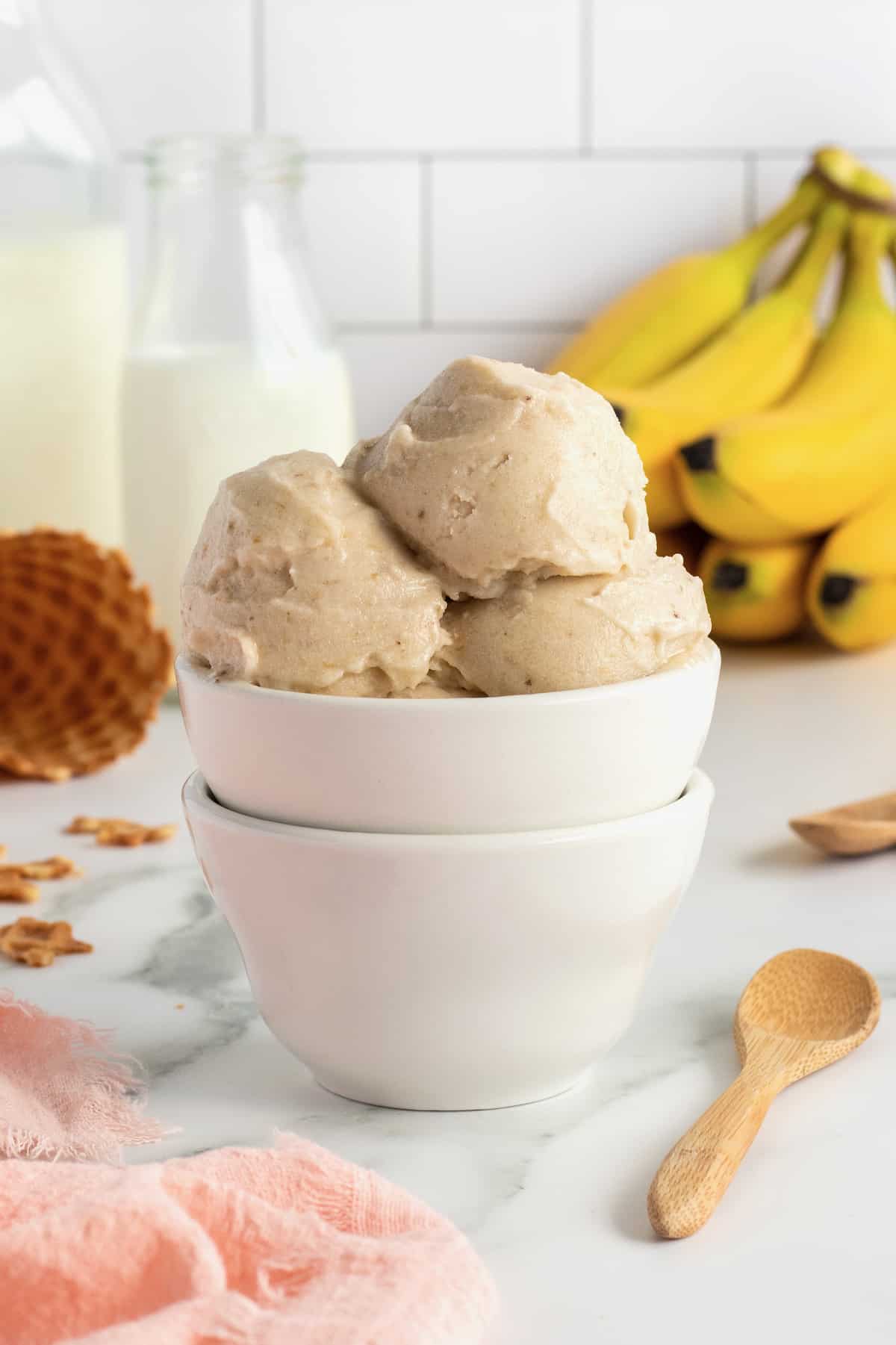 One-Ingredient Banana Ice Cream by The BakerMama