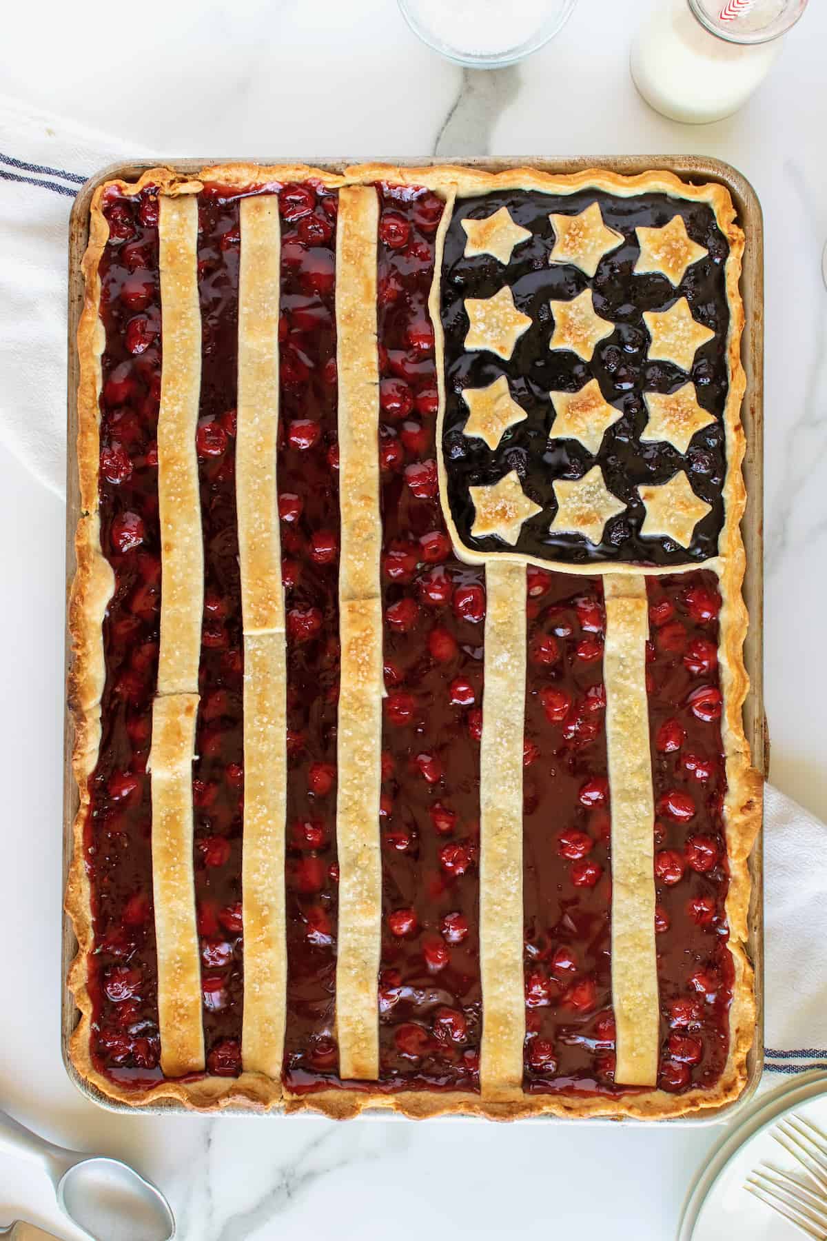 American Flag Pie by The BakerMama