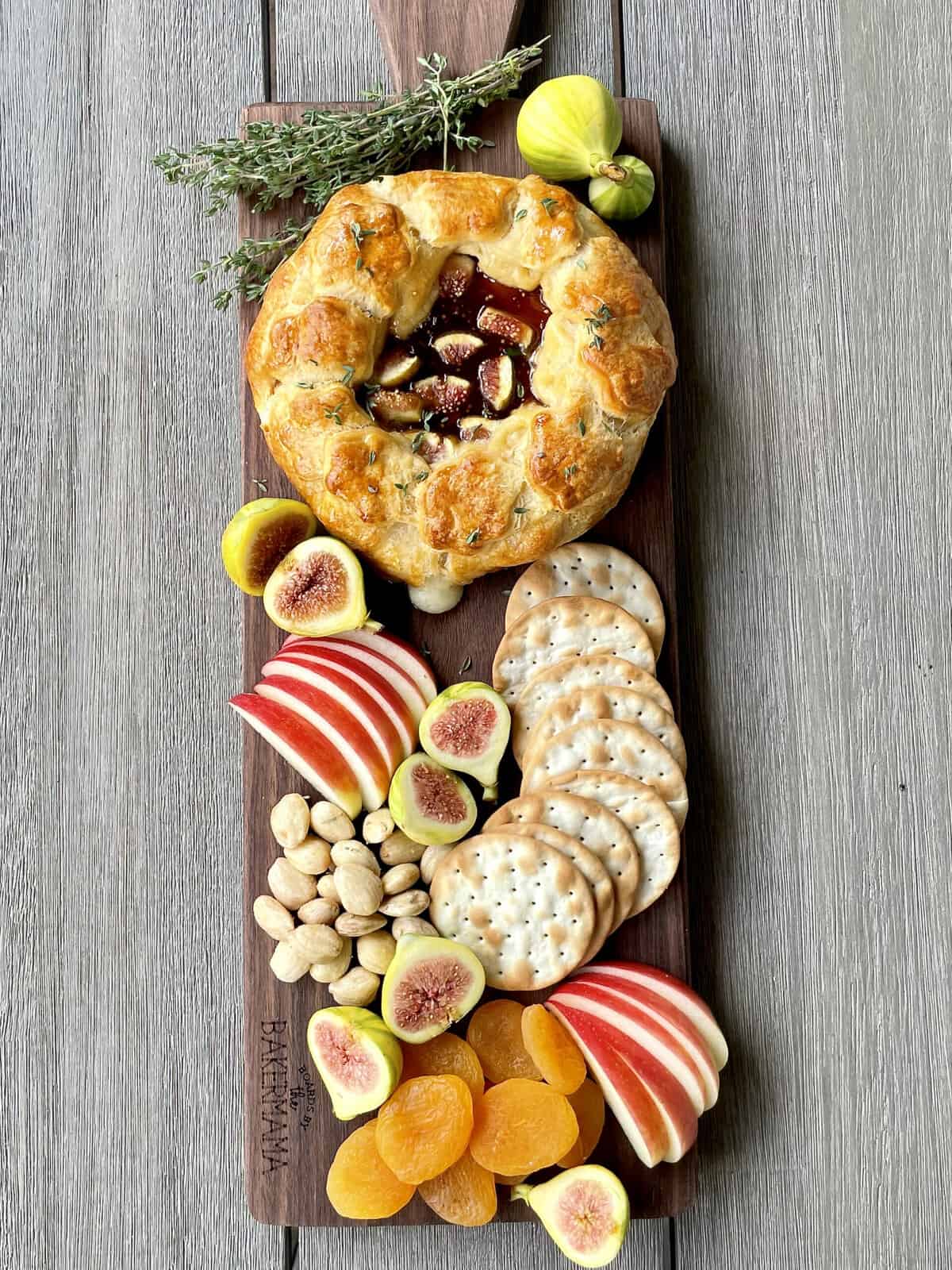 Baked Brie With Fig Jam Board The