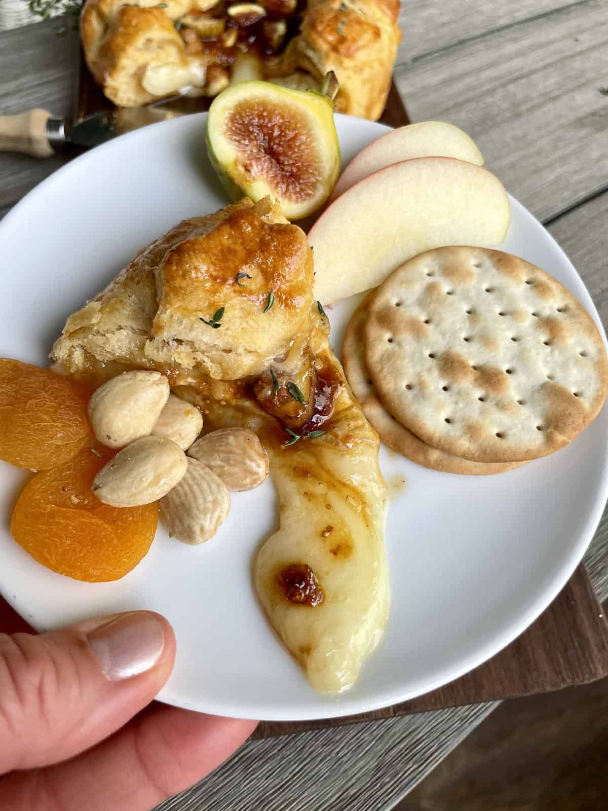 Baked Brie with Fig Jam Board by The BakerMama