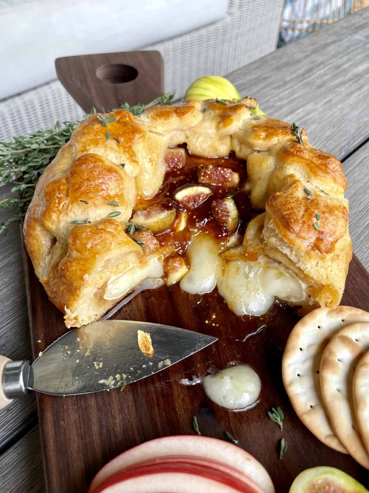 Baked Brie with Fig Jam Board by The BakerMama