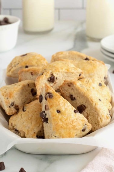 Chocolate Chip Scones by The BakerMama