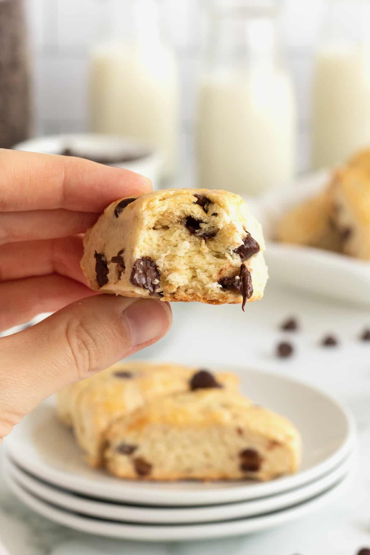 Chocolate Chip Scones by The BakerMama