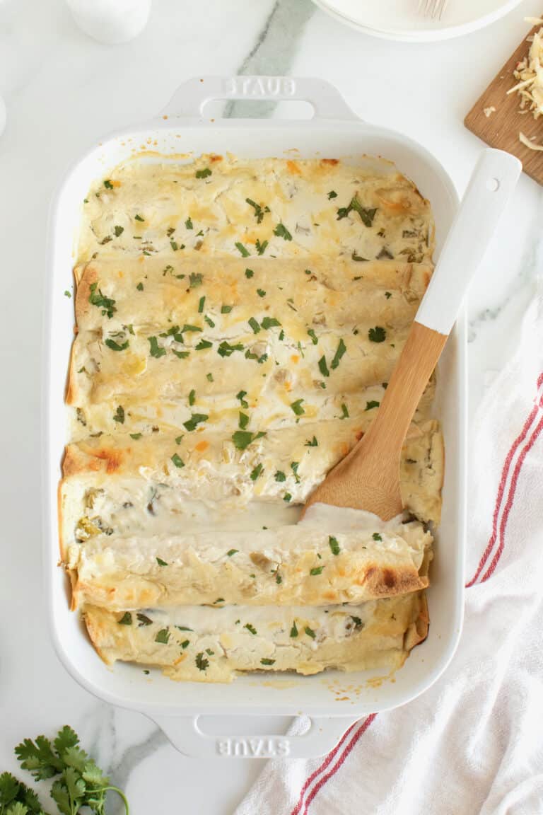 Sour Cream Chicken Enchiladas The BakerMama