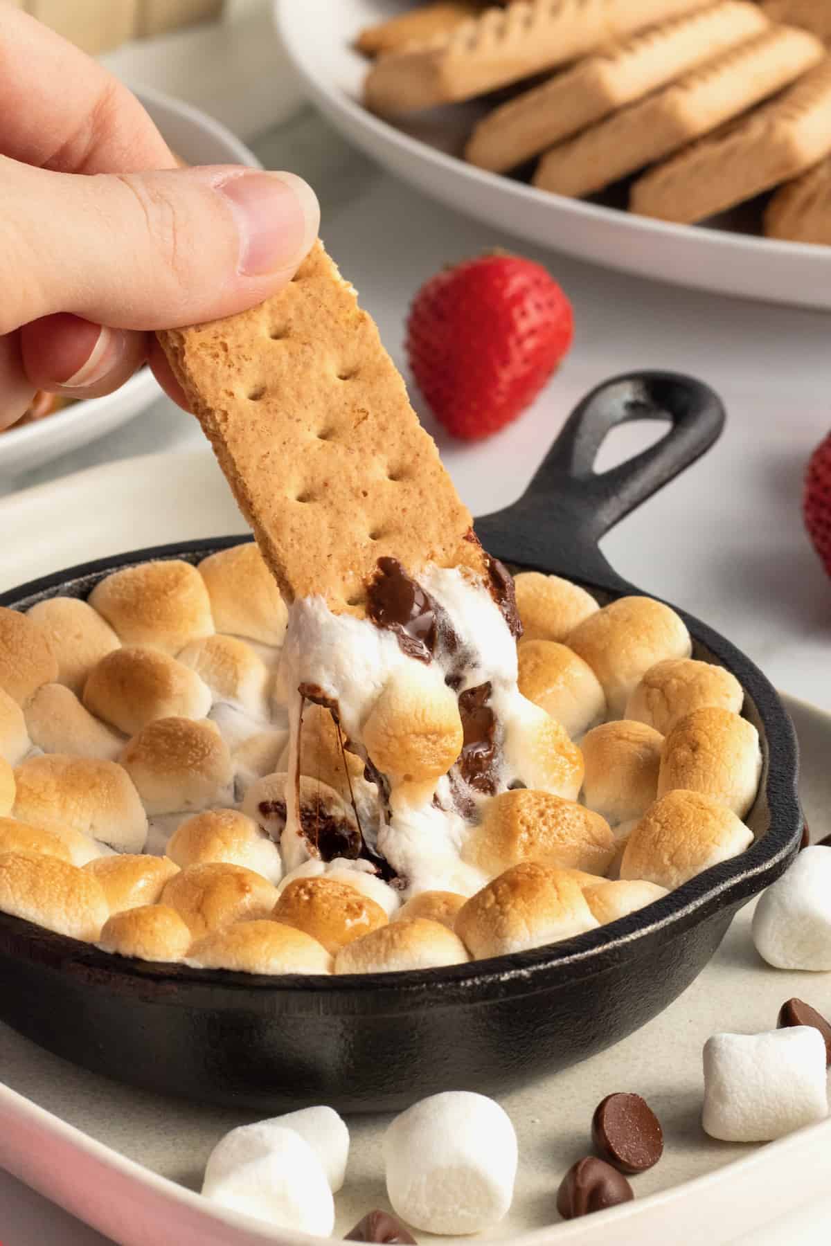 S'mores Skillet Dip by The BakerMama