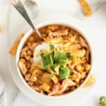 Easy Chicken Chili by The BakerMama