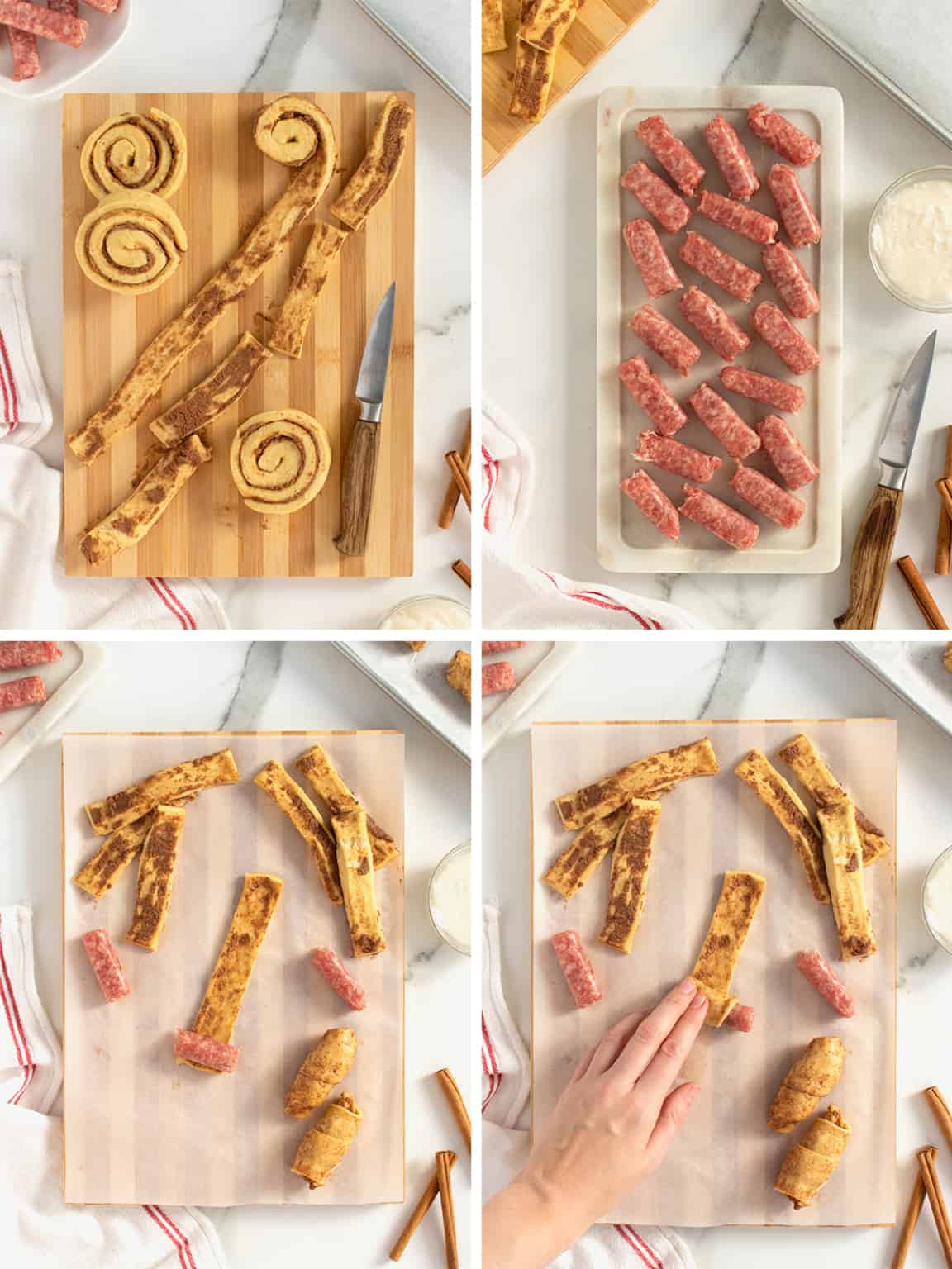 Cinnamon Roll Pigs in a Blanket The BakerMama