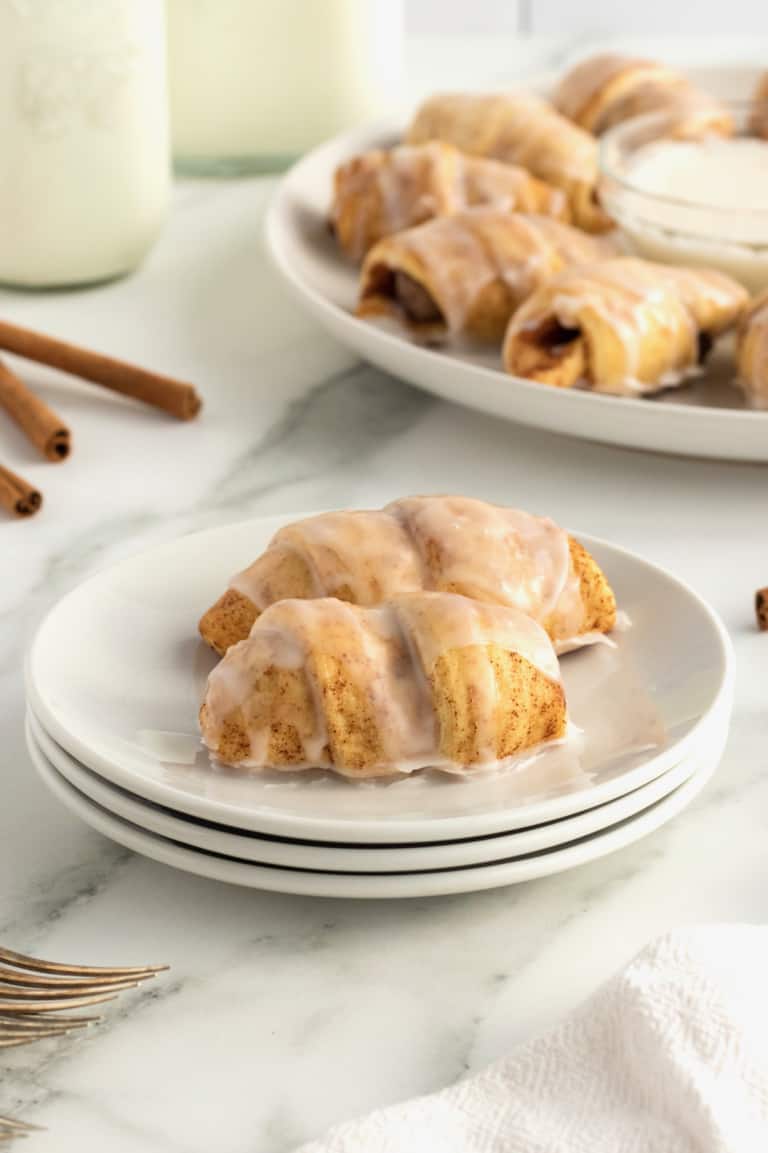 Cinnamon Roll Pigs in a Blanket The BakerMama