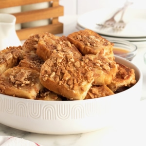 Cinnamon Toast Crunch French Toast Bites by The BakerMama