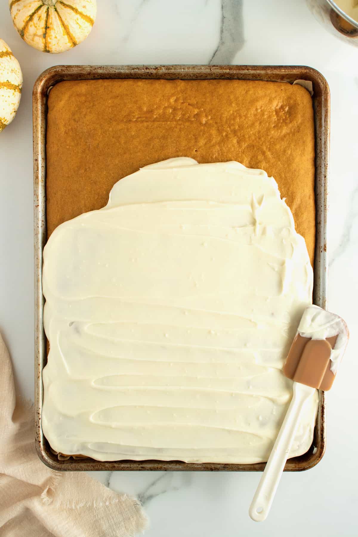 How to Make Pumpkin Sheet Cake by The BakerMama