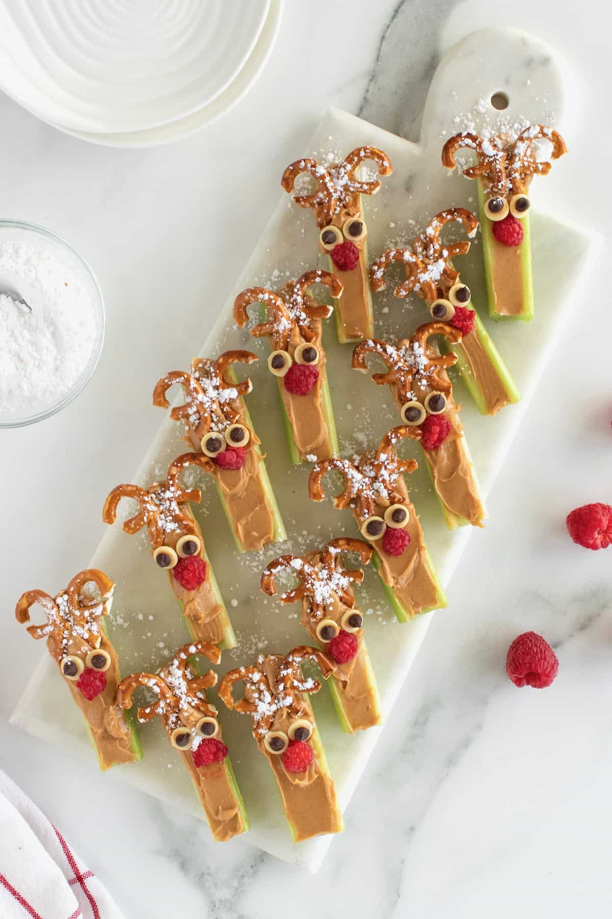 Rudolph Celery Sticks by The BakerMama