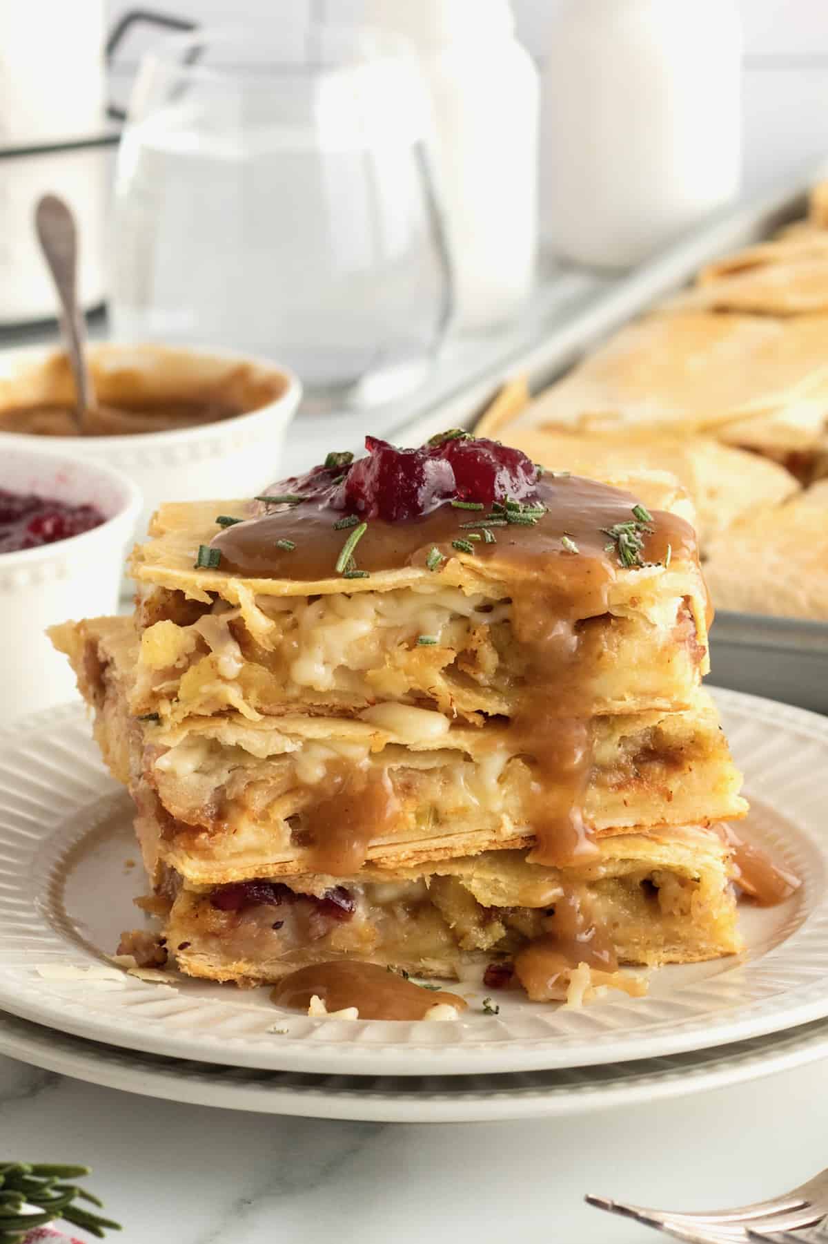 Thanksgiving Leftovers Sheet Pan Quesadilla by The BakerMama