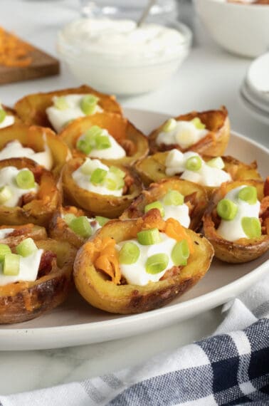 Mini Potato Skins by The BakerMama