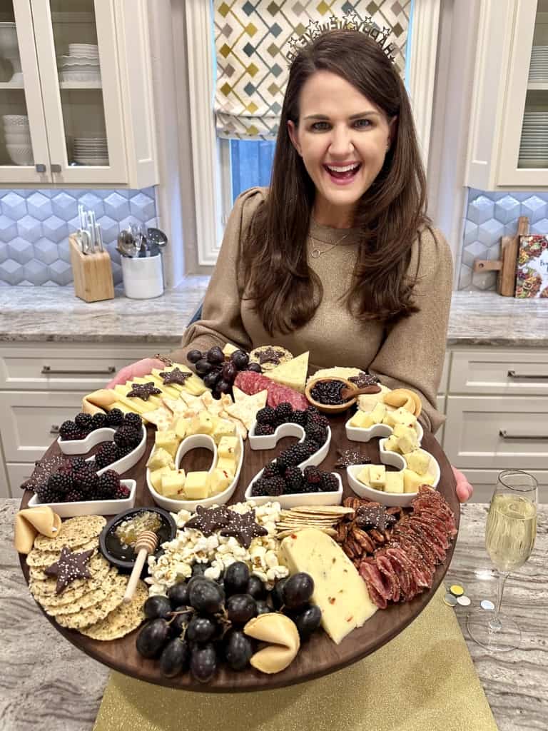 New Year's Eve Cheese Board The BakerMama