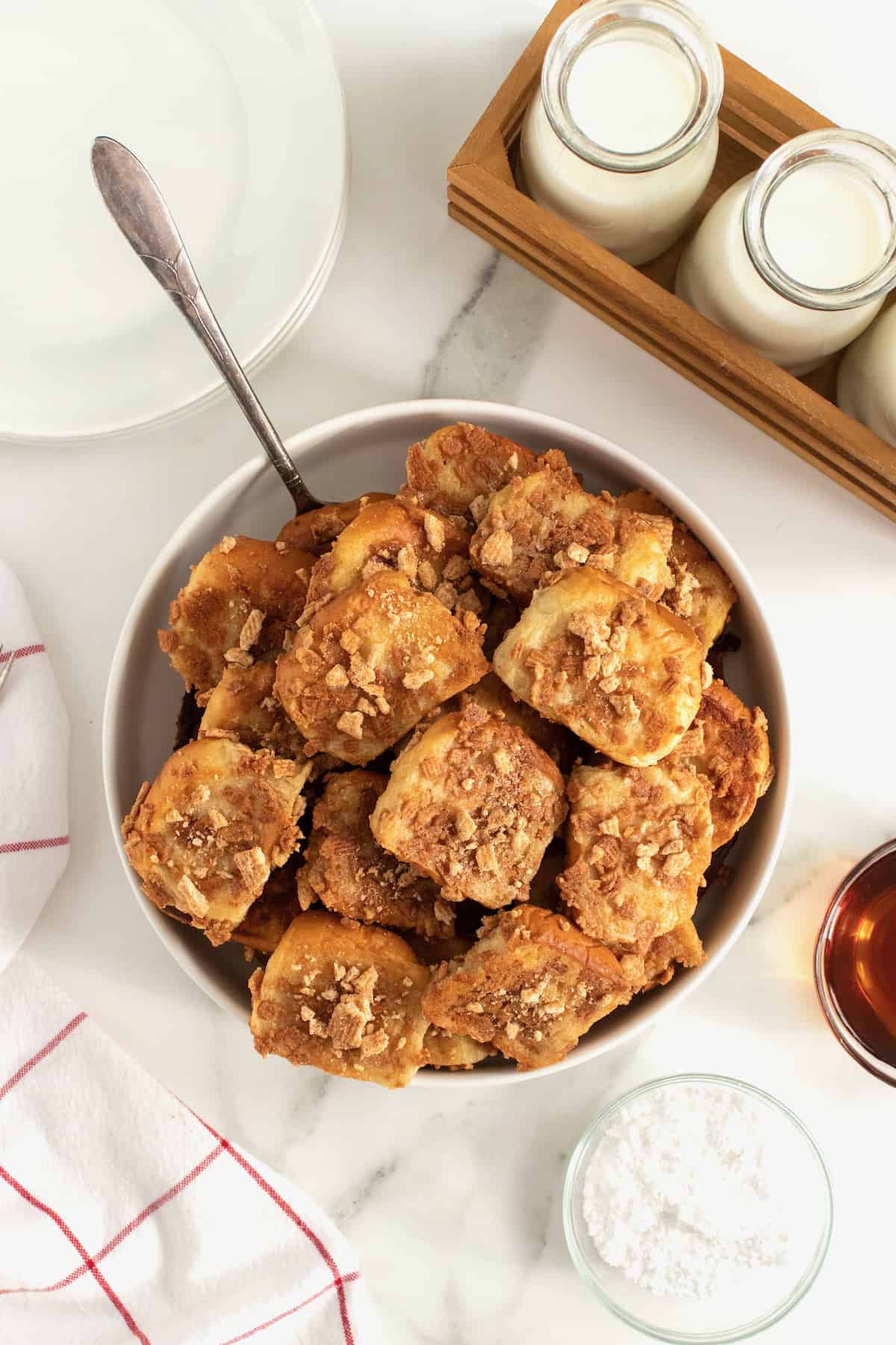 Cinnamon Toast Crunch French Toast Bites by The BakerMama