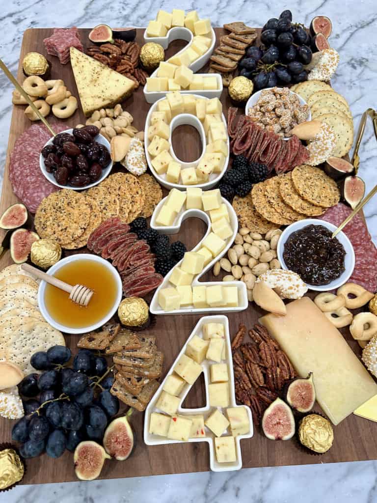 New Year's Eve Cheese Board The BakerMama