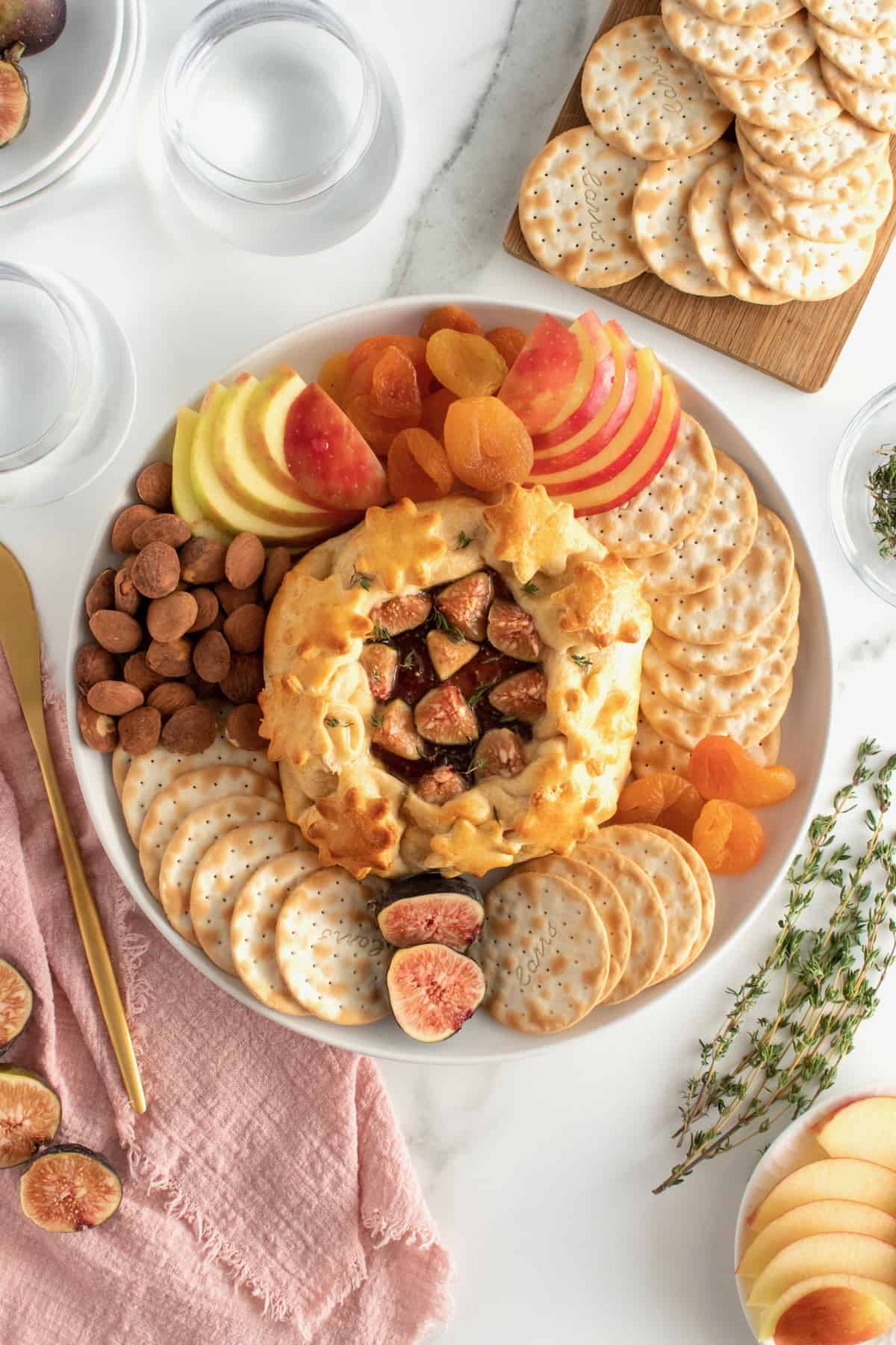Baked Brie with Fig Jam by The BakerMama
