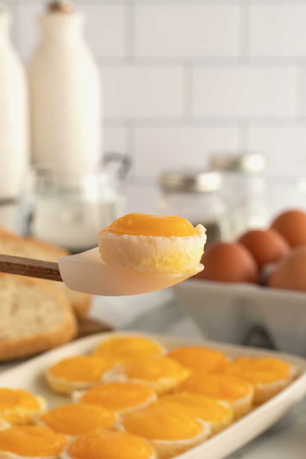 How to Cook Runny Eggs in a Mini Muffin Pan - The BakerMama
