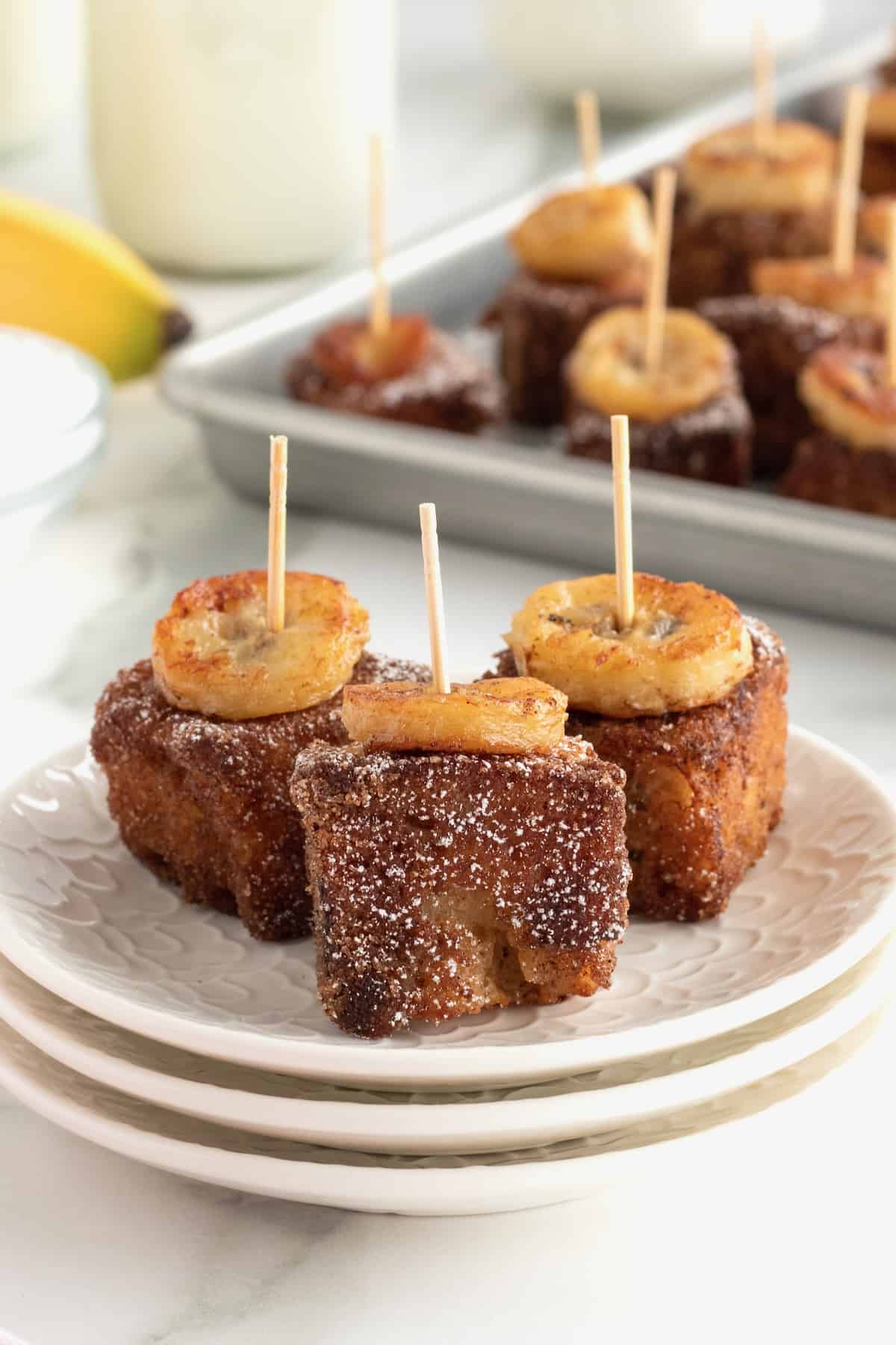 Banana Bread French Toast Bites by The BakerMama