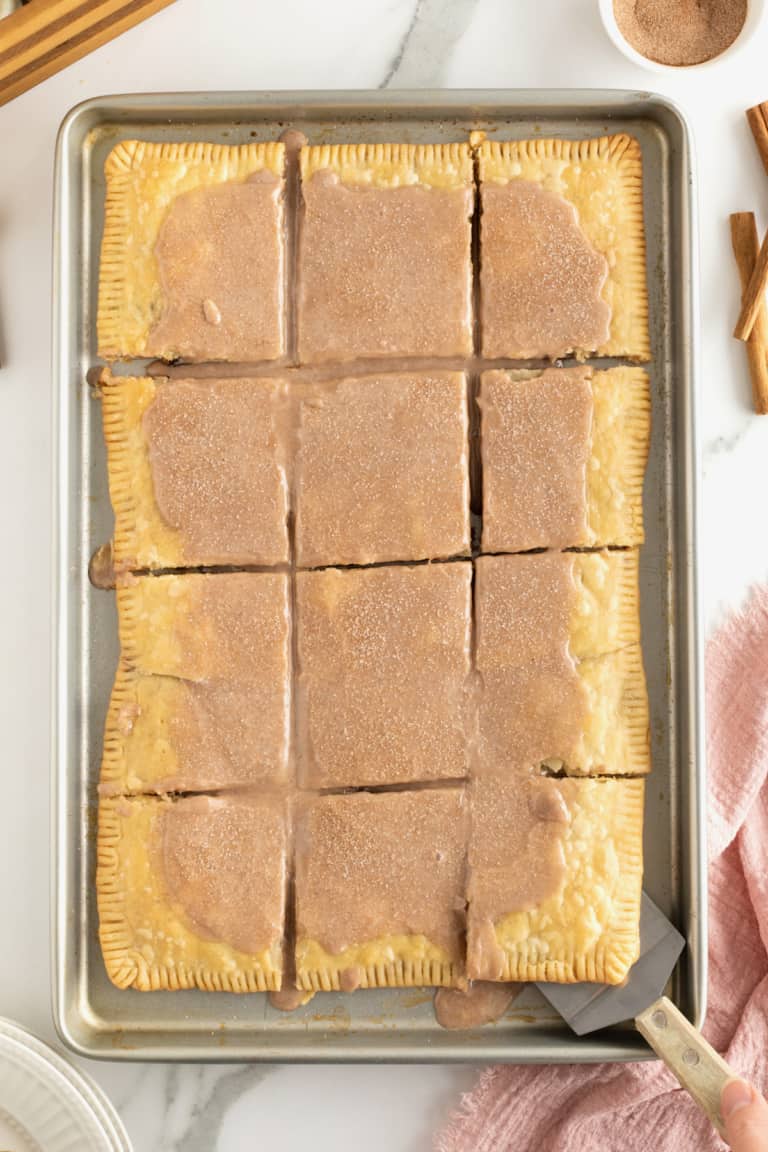 Cinnamon Brown Sugar Sheet Pan Pop Tart The BakerMama
