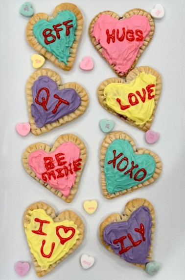 Conversation Heart Pop Tarts by The BakerMama