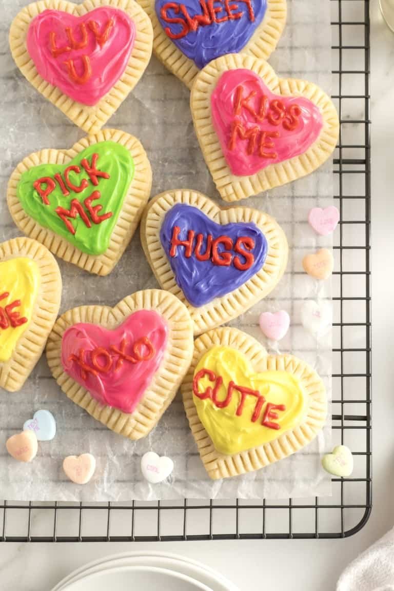 Conversation Heart Pop Tarts The BakerMama