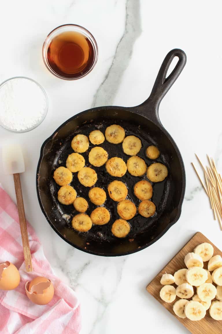 Banana Bread French Toast Bites The BakerMama