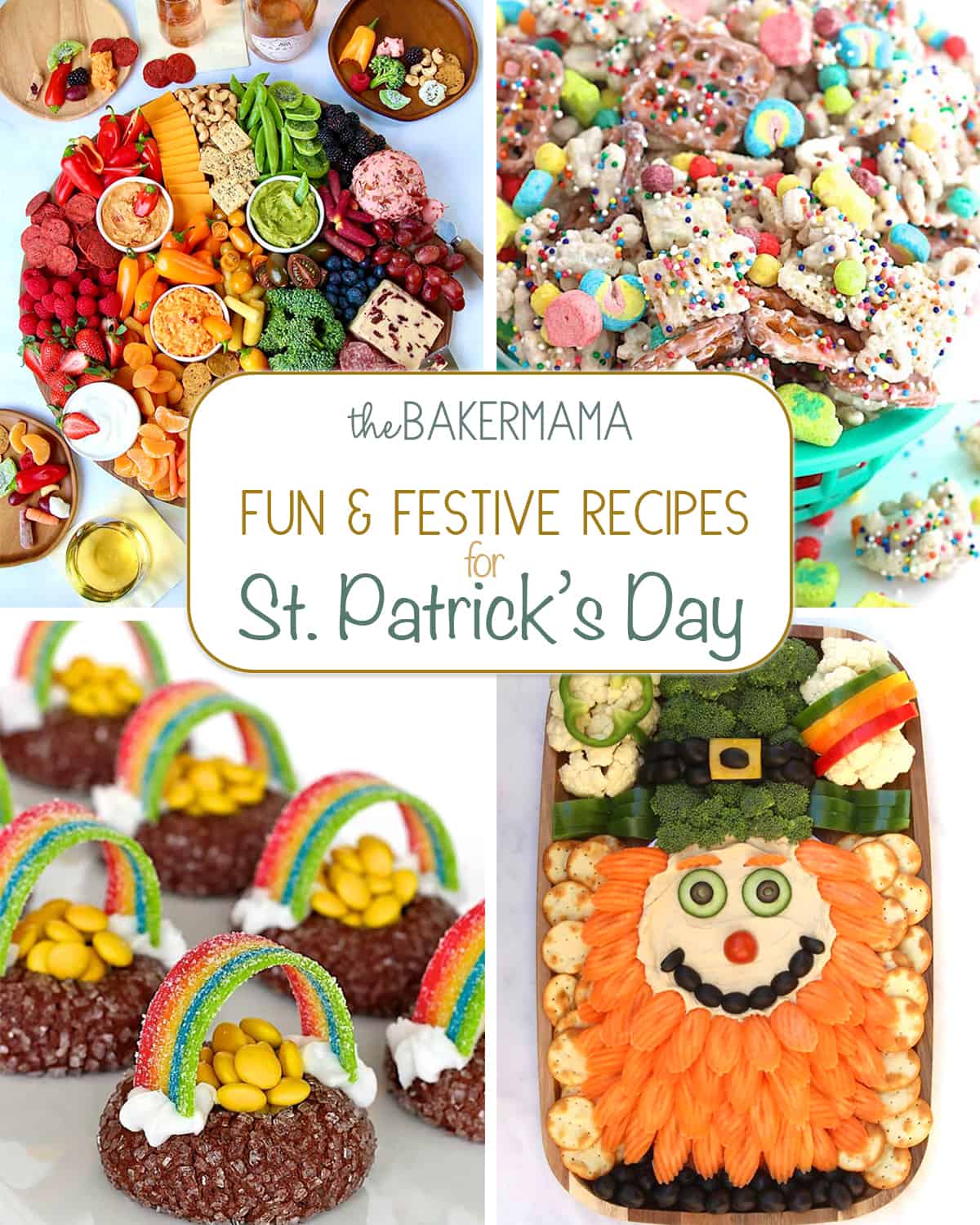 Eat the Rainbow Snack Board, Magic Mix, Pot of Gold Cookies, and Leprechaun Snack Board.
