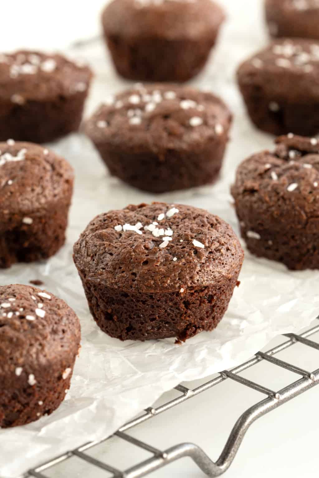 5Ingredient Flourless Fudge Brownie Bites The BakerMama