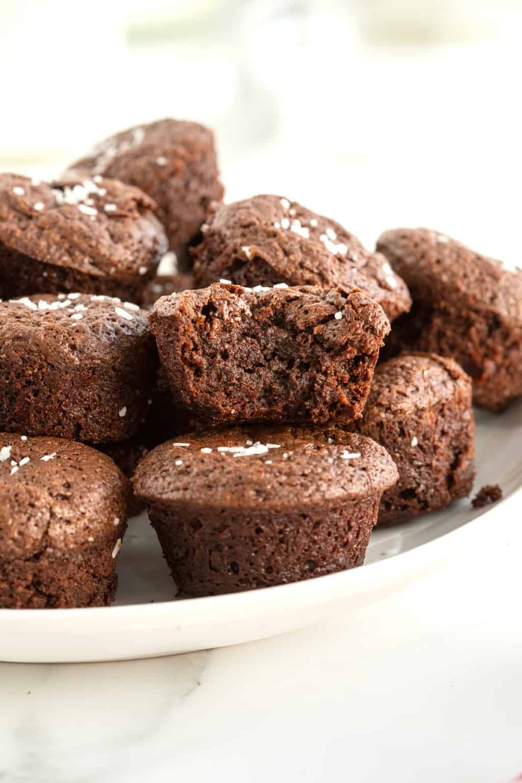 5Ingredient Flourless Fudge Brownie Bites The BakerMama