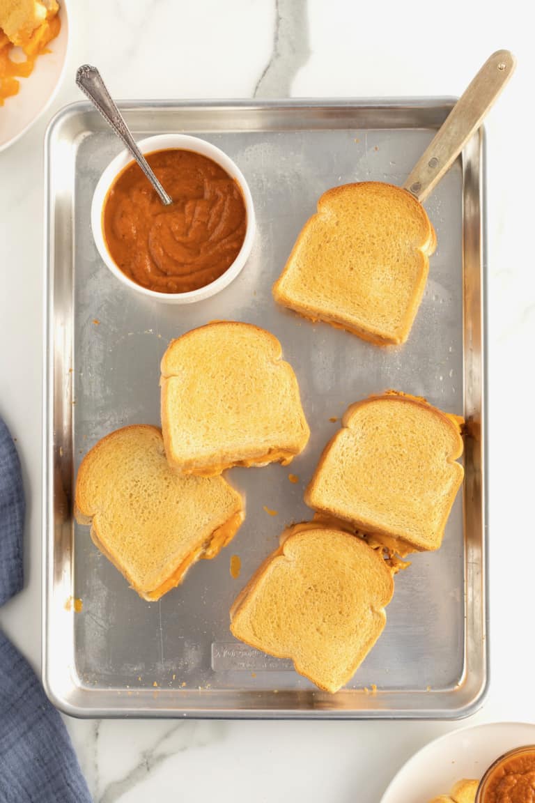 Sheet Pan Grilled Cheese Sandwiches The BakerMama