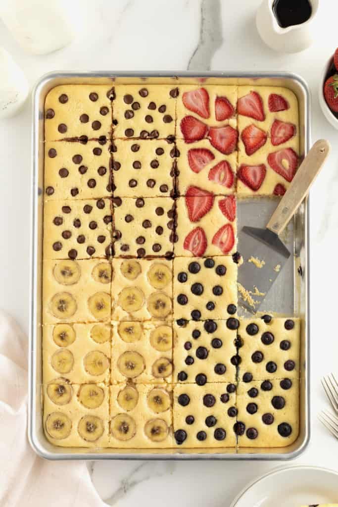 Sheet Pan Pancakes by The BakerMama