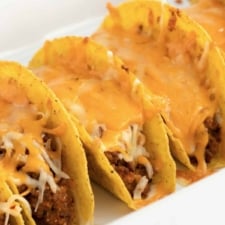 Beef and Bean Baked Tacos - The BakerMama