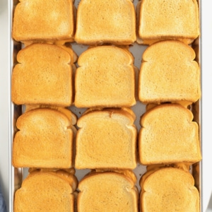 Sheet Pan Grilled Cheese Sandwiches by The BakerMama