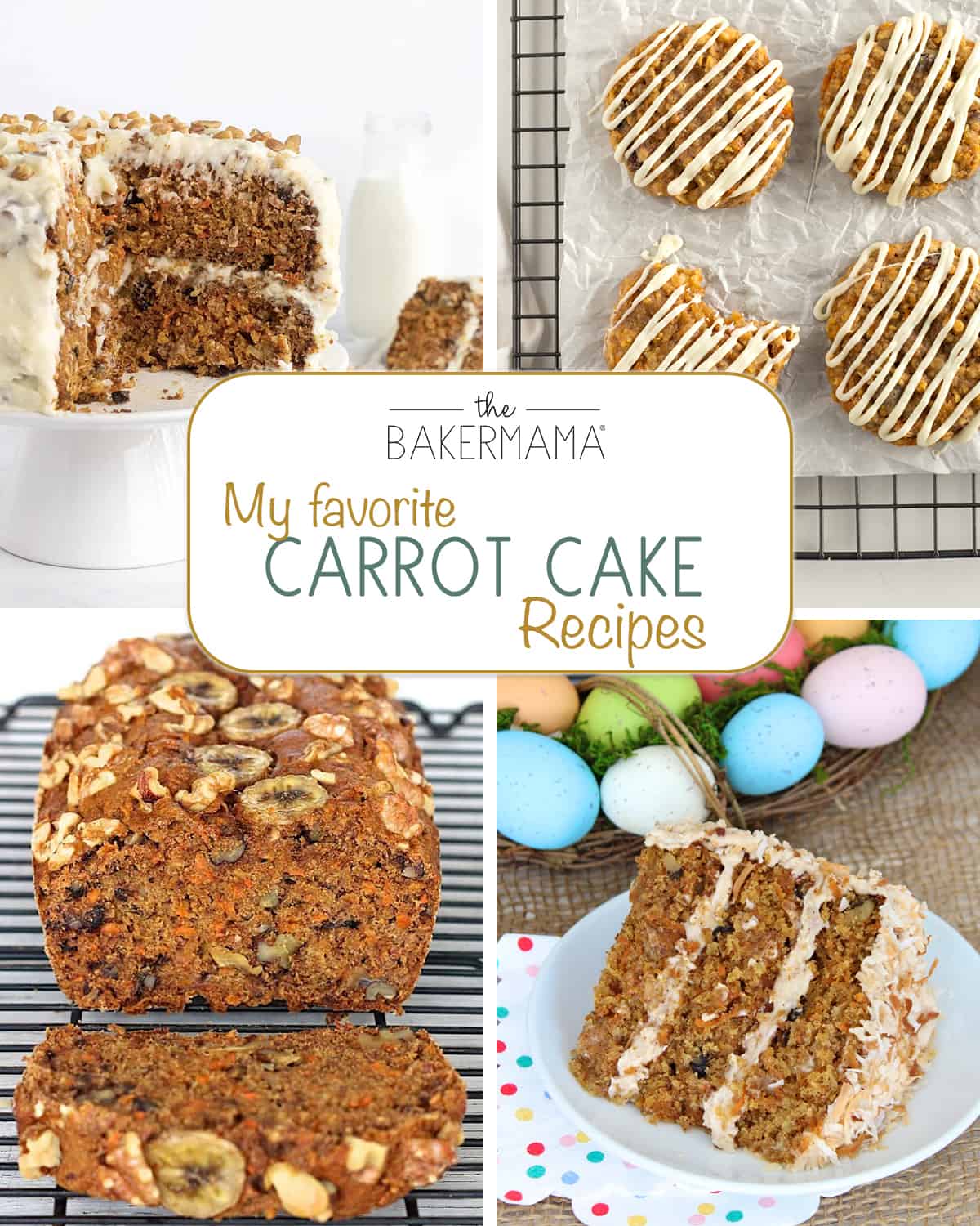 My Favorite Carrot Cake Recipes by The BakerMama