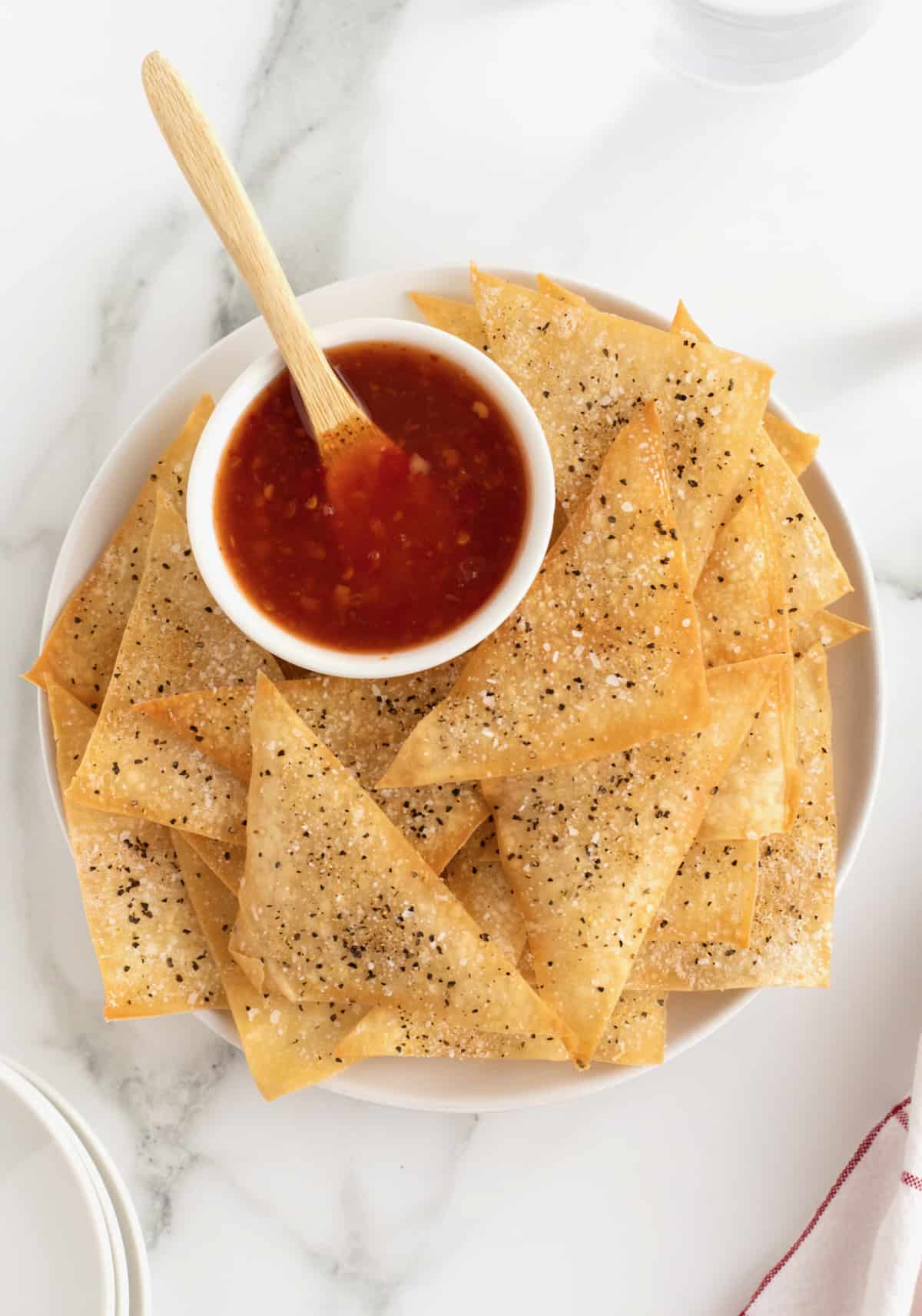 Baked Tortilla Chips - The BakerMama