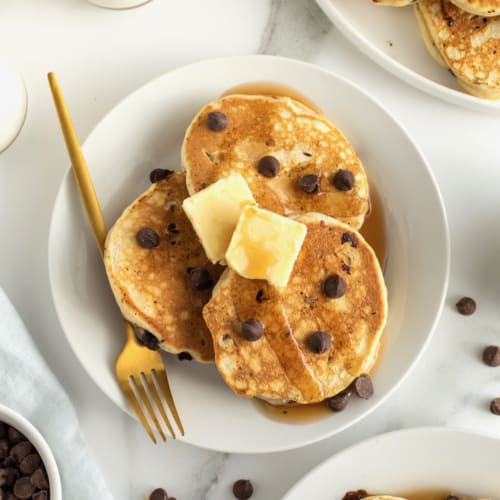 Chocolate Chip Pancakes The BakerMama