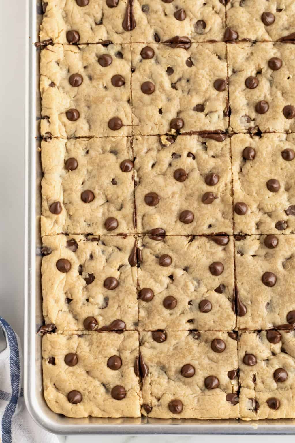 Sheet Pan Chocolate Chip Cookie Bars The BakerMama