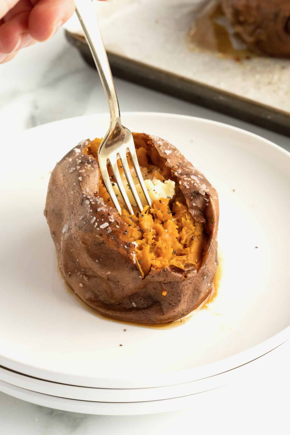 How to Bake a Sweet Potato by The BakerMama