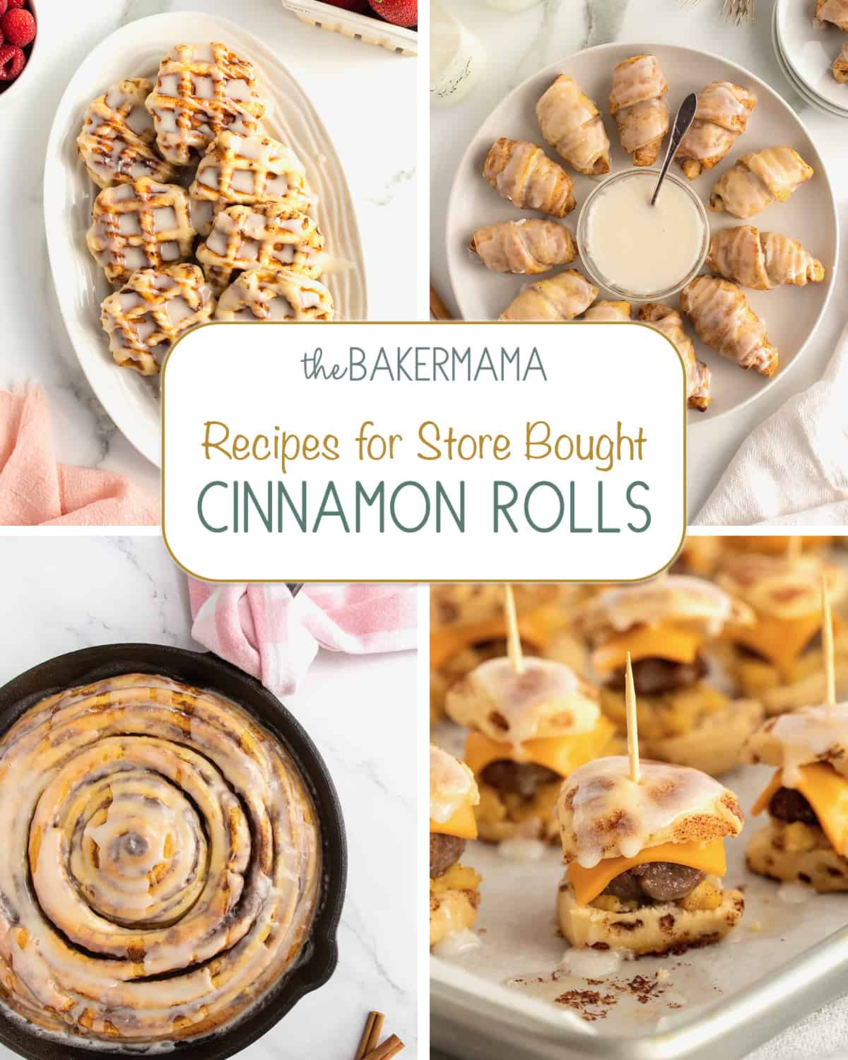 Family-Size Skillet Cinnamon Roll - The BakerMama