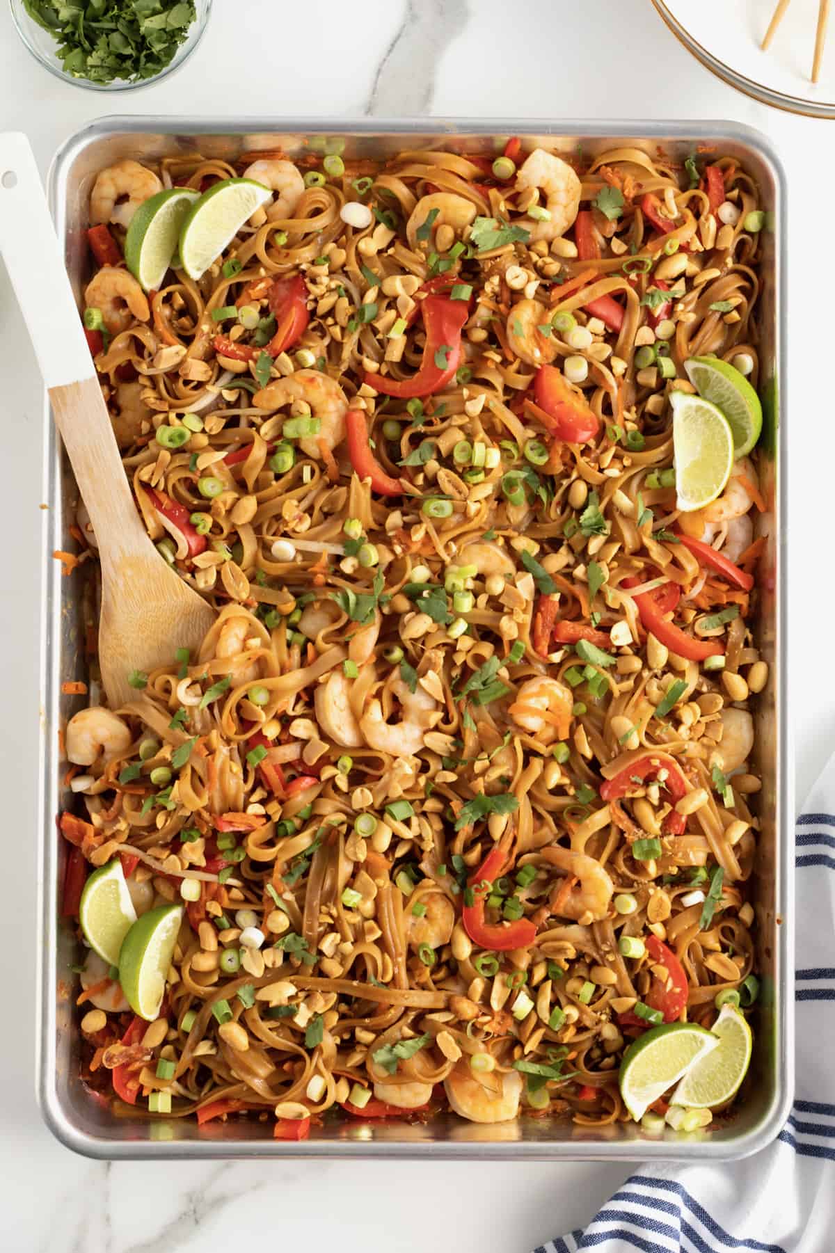 Sheet Pan Pad Thai by The BakerMama