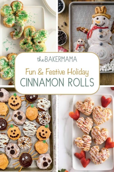 Fun and Festive Holiday Cinnamon Roll Recipes by The BakerMama
